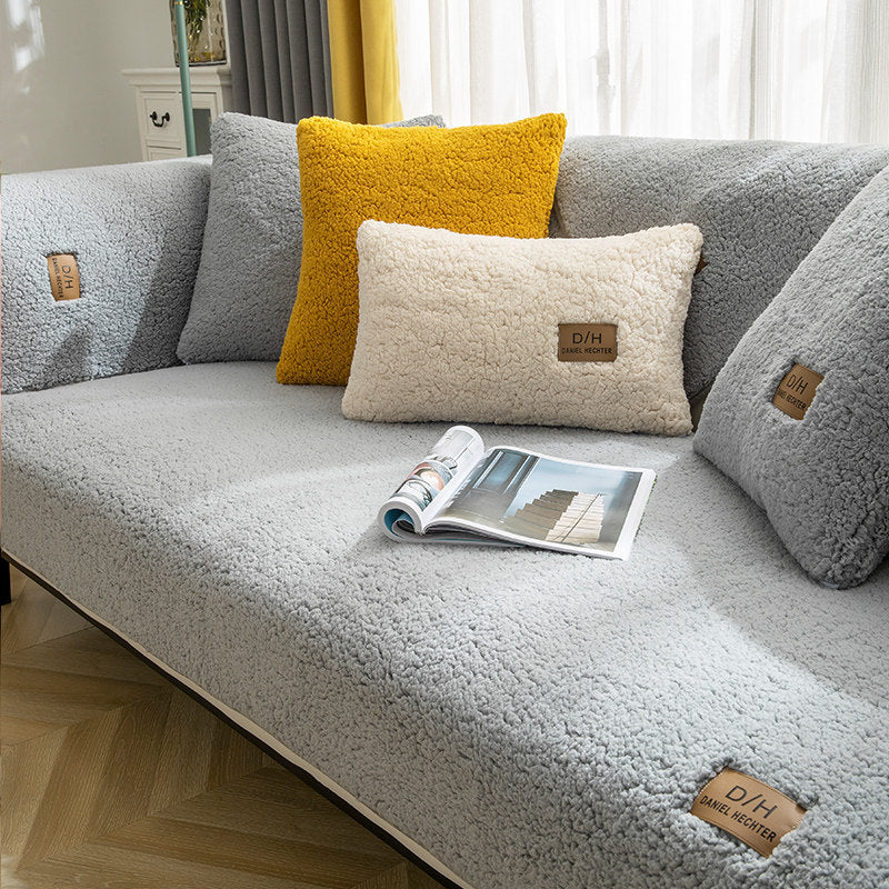 Housse de Canapé Luxe en Peluche – Style, Protection et Confort