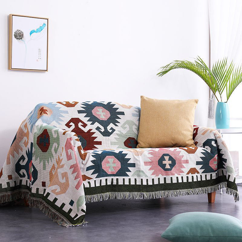 Jeté de canapé - housse de canapé style scandinave