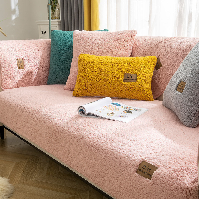 Housse de Canapé Luxe en Peluche – Style, Protection et Confort
