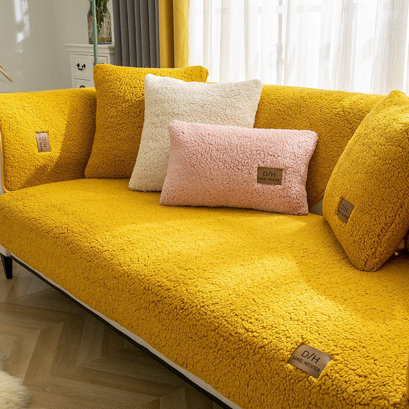 Housse de Canapé Luxe en Peluche – Style, Protection et Confort