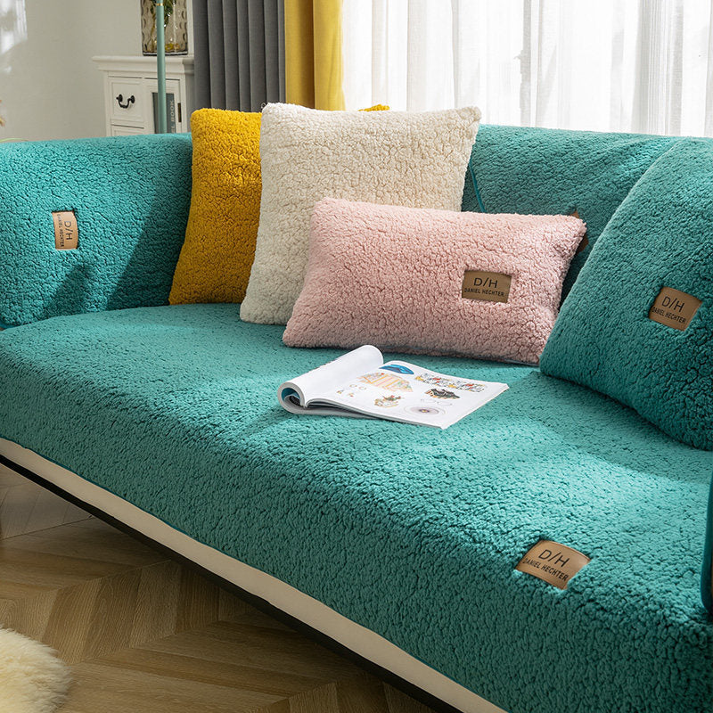 Housse de Canapé Luxe en Peluche – Style, Protection et Confort