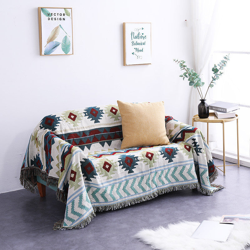 Jeté de canapé - housse de canapé style scandinave