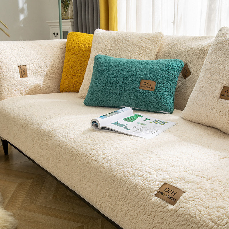 Housse de Canapé Luxe en Peluche – Style, Protection et Confort